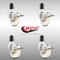 Service Caster 3 Inch 316SS Nylon Wheel Swivel 1-5/8 Inch Expanding Stem Caster Set Lock Brake SCC-SS316TTLEX20S314-NYS-158-4 - alternate 2
